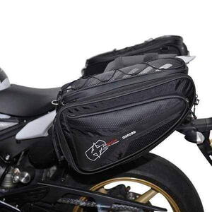 Boční textilní brašny na motorku P50R, OXFORD, černé, objem 50 litrů