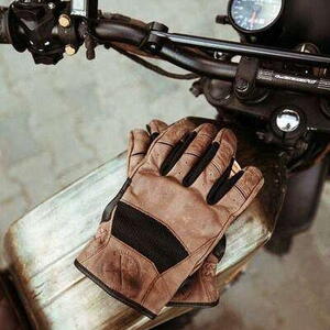 Broger CALIFORNIA VINTAGE hnědé kožené rukavice na motorku 3XL