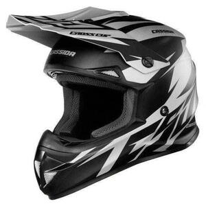 Cassida Cross Cup TWO šedá matná černá krosová helma, přilba na motork