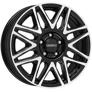 DEZENT KH dark 7,5x18 5x112 ET52 černý lak/leštěná čelní plocha