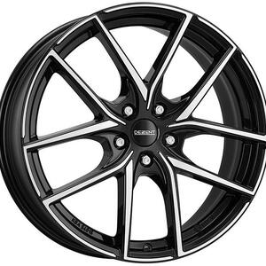 DEZENT TO dark 7,5x17 5x112 ET46 černý lak/leštěná čelní plocha