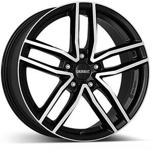 DEZENT TR dark 7x17 5x112 ET45 černý lak/leštěná čelní plocha