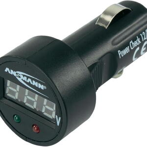 Digitální voltmetr do autozásuvky 12/24 V | Ansmann 1900-0019 | černá
