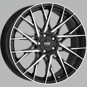 DOTZ Fuji dark 8x20 5x112 ET30 černý lak/leštěná čelní plocha