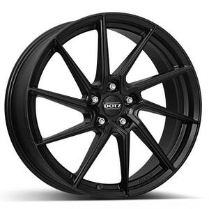 DOTZ Spa black 7,5x17 5x100 ET45 černý matný lak