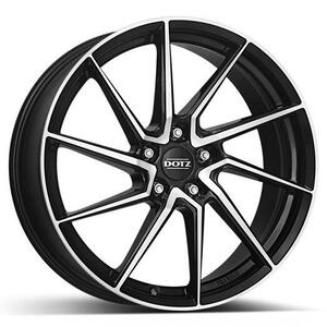 DOTZ Spa dark 8x18 5x114,3 ET48 černý lak/leštěná čelní plocha