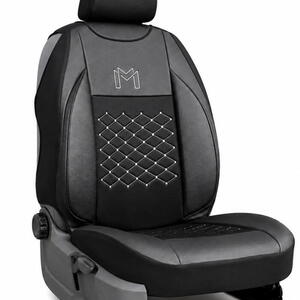 Ergonomický Ochranný potah na 1 sedadlo EMOTION – černý, prošívaný
