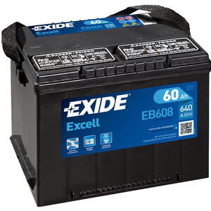 Exide Excell 12V 60Ah 640A EB608