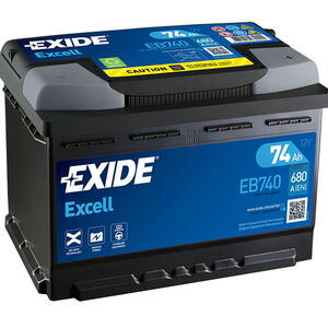 Exide Excell 12V 74Ah 680A EB740
