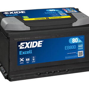 Exide Excell 12V 80Ah 700A EB800
