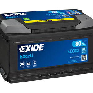 Exide Excell 12V 80Ah 700A EB802