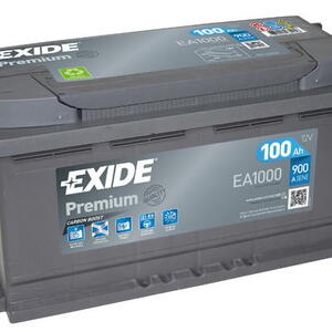 Exide Premium 12V 100Ah 900A EA1000  nabitá autobaterie + reflexní páska 44 cm + možný výk