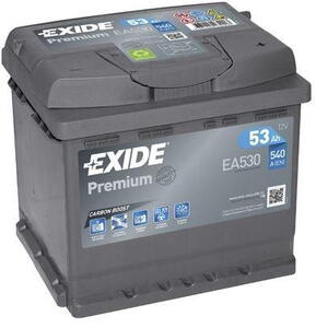 EXIDE Premium 12V 53Ah 540A EA530  nabitá autobaterie + reflexní páska 44 cm + možný výkup