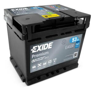 Exide Premium 12V 53Ah 540A EA530