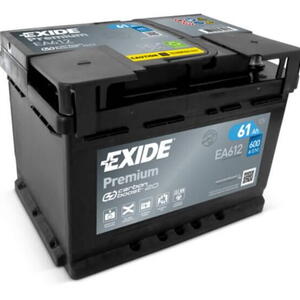 Exide Premium 12V 61Ah 600A EA612