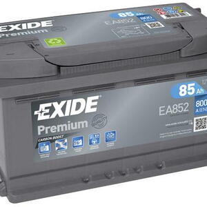 Exide Premium 12V 85Ah 800A EA852  nabitá autobaterie + reflexní páska 44 cm + možný výkup