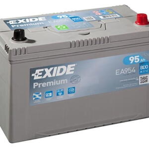Exide Premium 12V 95Ah 800A, EA954 (P)  nabitá autobaterie + reflexní páska 44 cm + možný 
