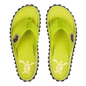Gumbies Lime Turtle žluté textilní žabky flip-flop 37