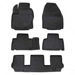 Gumové autokoberce Novline Ford Galaxy 2006-2015 (7 míst, kulaté fixace)