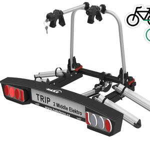 HAKR (CZ) HAKR TRIP 2 MIDDLE ELEKTRO – nosič elektrokol na tažné zařízení pro 2 kola