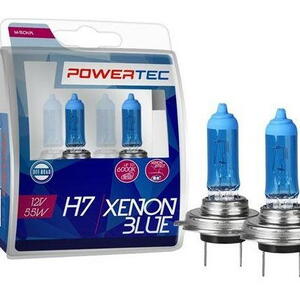 Halogenové žárovky PowerTec 12V/55W H7 Xenon Blue 2ks