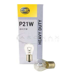 HELLA Žárovka 24V/ 21W BA15s  P21W