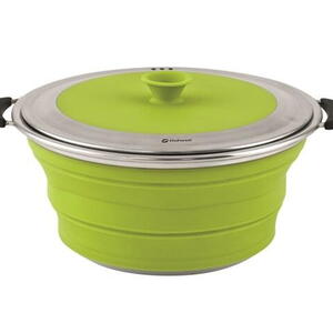 Hrnec s poklicí Outwell Collaps 2.5L Lime Green
