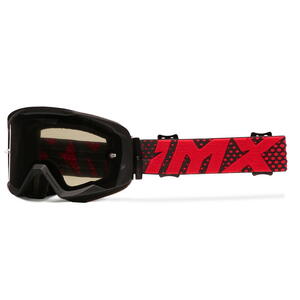 IMX ENDURANCE FLIP BLACK MATT/ RED brýle - sklo DARK SMOKE + CLEAR (2