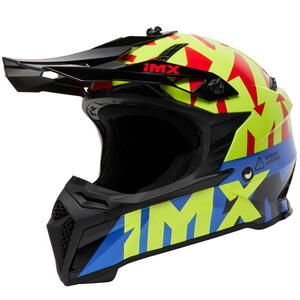 IMX FMX-02 BLACK/FLUO YELLOW/BLUE/FLUO RED GLOSS GRAPHIC helma XL