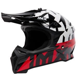 IMX FMX-02 BLACK/WHITE/FLO RED/GREY GLOSS GRAPHIC helma XL