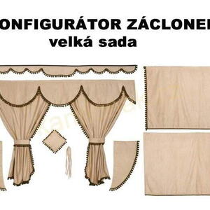 KONFIGURÁTOR ZÁCLONEK - velká sada 11ks