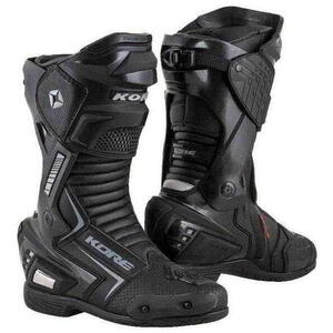 Kore Sport 2.0, černé sportovní kožené boty na motorku 42