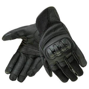 Kožené rukavice Ozone Town II CE, krátké černé rukavice na motorku XL