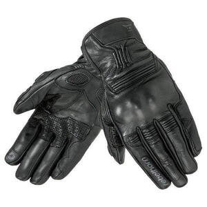Kožené rukavice Rebelhorn Thug PRO CE, černé rukavice na motorku S