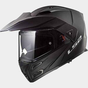 LS2 FF324 METRO EVO SOLID Matt Black, černá matná výklopná helma na mo