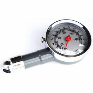 Měřák tlaku pnematiky kovový manometr tlakoměr 7,5 Bar