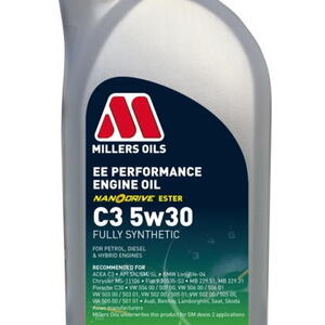 Millers Oils EE Performance C3 5w30 plně syntetický motorový olej s nano částicemi 1L