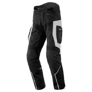 Moto kalhoty Rebelhorn Hardy II, šedé černé fluo textilní kalhoty na m