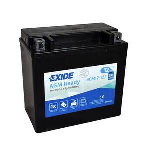 Motobaterie EXIDE BIKE AGM Ready AGM12-12.1, 12V, 12Ah, 200A
