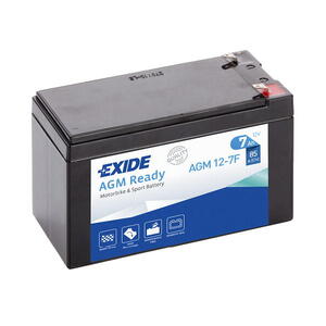 Motobaterie EXIDE BIKE AGM Ready AGM12-7F, 12V, 7Ah, 85A