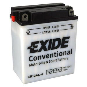 Motobaterie EXIDE BIKE Conventional 12Ah, 12V, EB12AL-A