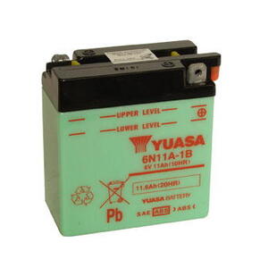 Motobaterie YUASA (originál) 6N11A-1B, 6V, 11Ah