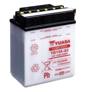 Motobaterie YUASA (originál) YB14A-A2, 12V,  14Ah