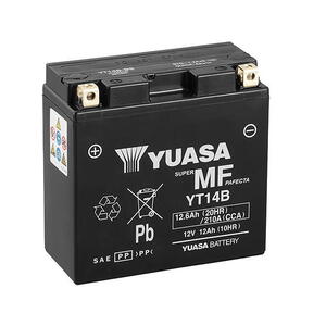Motobaterie YUASA YT14B (factory activated), 12V, 12Ah