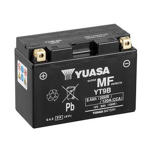 Motobaterie YUASA YT9B (factory activated), 12V, 8Ah
