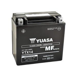 Motobaterie YUASA YTX14 (factory activated), 12V, 12Ah