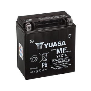 Motobaterie YUASA YTX16 (factory activated), 12V, 14Ah
