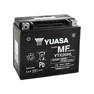 Motobaterie YUASA YTX20HL (factory activated), 12V, 18Ah