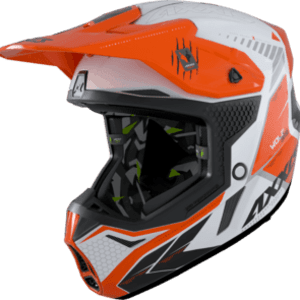 Motokrosová helma AXXIS WOLF ABS star track a4 lesklá fluor oranžová