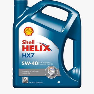 Motorový olej Shell Helix HX7 5W-40 4 l